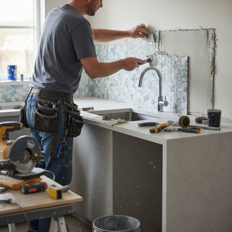 Local Backsplash Repair pros at work