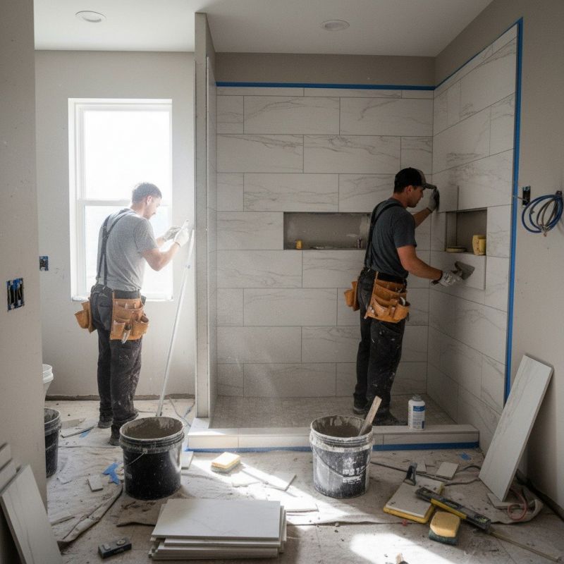 Tile Shower Floor Installation in Longmont, CO